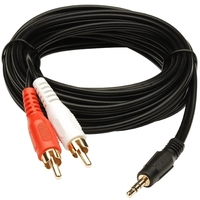 Câble audio 3,5 mm - Câble AUX stéréo 3 pôles pour haut-parleur/voiture/casque