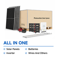 Sistem Hibrida PV All-in-One Terpasang di Atap dengan Inverter Listrik Rumah Deye 8kW, Panel Surya Jinko, dan Baterai Lithium 15kWh