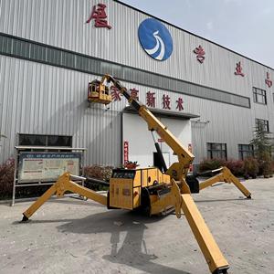 8-20T Crawler <b>Spider</b> Crane Wireless <b>Remote</b> <b>Control</b> Hydraulic Mobile Crane Articulated Boom Lift 9.2m - Product Image 2