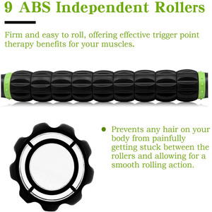 RLボディマッスルローラースティックトリガーポイントは筋肉痛を軽減しますタイトな脚のけいれんと背中の痛み - Product Image 4