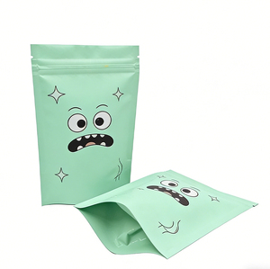 High Quality PE Stand Moisture Proof Coffee Scrub Skin Care Lotion Resealable Zipper Top Pouch Private <b>Label</b> Custom Plastic Bag - Product Image 2