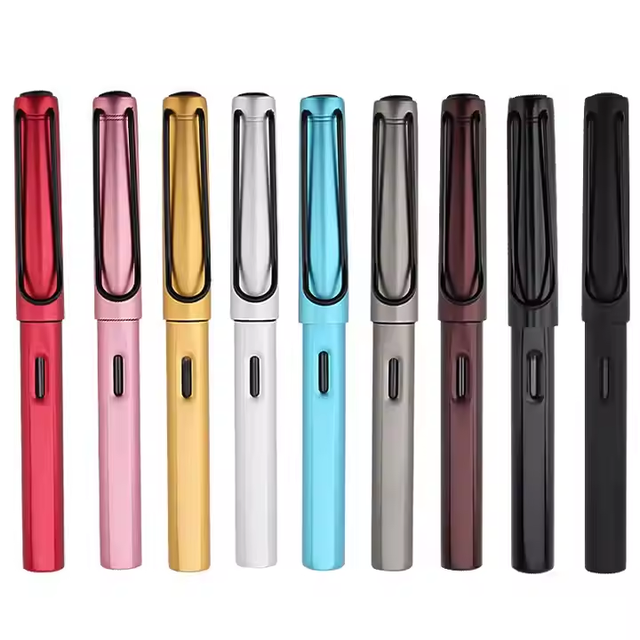 HuaShanQi Luxury Business Signature Pens Promotional Fountain Ball Pen with Logo Engraving for Students and Gifts