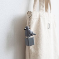 Porte-clés anti-stress en acrylique multicolore Koala de dessin animé, son et lumière, rechargeable par USB, bouton-poussoir, jouet anti-stress, logo personnalisé