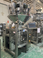 Machine d'emballage VFFS intégrée automatique à 10/14 têtes de pesage pour biscuits, chips, snacks et aliments, machine d'emballage 2 en 1