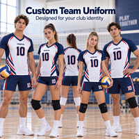 Ensemble de maillots de volley-ball personnalisés pour jeunes, multi-tailles, pour équipes familiales, uniformes d'équipe sublimés, club et école, OEM