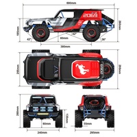 Coche Eléctrico RC MJX Hyper Go H8P, Escala 1/8, 4WD, Todoterreno, Vehículo Bronco con Licencia Oficial, Juguete de Control Remoto RTR