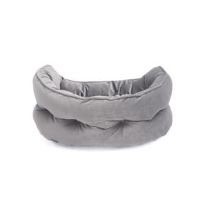 Elegante Flanell-Hunde betten mit festem Muster, die dem Schlaf bereich Ihrer Haustiere Luxus verleihen - Product Image 4