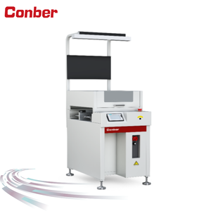 Station de travail ergonomique pour convoyeur de circuits imprimés (PCB) avec moteur à roulement, contrôle PLC + écran tactile, détection de refroidissement SMT, durable, garantie 1 an - Product Image 1