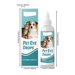 Removedor de Manchas de Lágrimas para Perros y Gatos, Glicerina, Pantenol, Natrio PCA, Alivia la Picazón en los Ojos, Limpieza Suave, <span class=keywords><strong>Gotas</strong></span> Oftálmicas para Mascotas con Lanosterol - Product Image 6