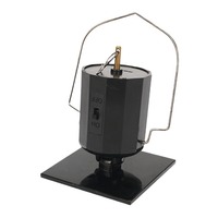 Molinillo de Viento Solar Negro con Motor de Plástico, Rotación de 360 Grados, Herramienta Manual Ligera, Capacidad de 1 kg, Para Jardín en Todas las Estaciones