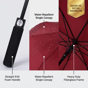 Paraguas de Golf Personalizado al por Mayor de 30 Pulgadas <span class=keywords><strong>con</strong></span> Logotipo para Lluvia y Sol al Aire Libre - Product Image 3