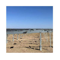 Structures de montage au sol pour panneaux solaires en acier de type C galvanisé à chaud avec garantie de 25 ans et capacité de résistance au vent de 56 m/s