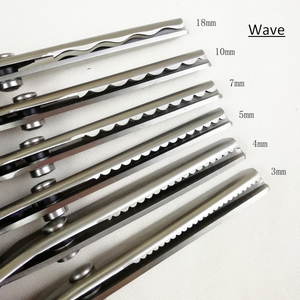 Gunting Zig Zag 23.5cm gunting kerajinan pegangan profesional gunting jahit pembuat gaun Kertas gelombang kain alat tepi dekoratif - Product Image 3