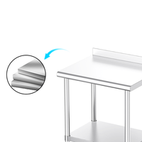 Plan de travail de nettoyage pour boucherie de poisson en acier inoxydable 201/304, avec revêtement autonettoyant, grande capacité, vente en gros directe usine