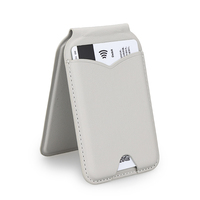 Yuzhou mode minimaliste magnétique carte manchon avec miroir de courtoisie téléphone de bureau support support pliable magnétique porte-carte