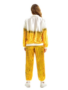 Vintage Halloween Bière Imprimer Sportswear Cosplay <span class=keywords><strong>Disco</strong></span> Party Stage Performance <span class=keywords><strong>Costume</strong></span> - Product Image 4