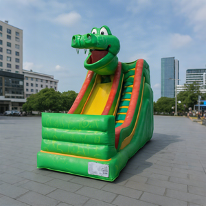 Vente flash Nouveau toboggan aquatique gonflable sur le thème des animaux Parc aquatique géant Château gonflable Couleur et taille personnalisées PVC résistant Trampoline <span class=keywords><strong>Park</strong></span> - Product Image 3