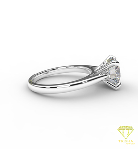 Anillo de Compromiso de Moissanita con Diseño Único para Joyería Nupcial, Celebración de Bodas y Regalos, Disponible al Mejor Precio del Mercado - Product Image 4