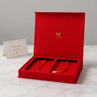 Cartes de vœux de mariage et boîtes cadeaux vides faites à la main, coffret cadeau de cartes de crédit VIP avec dorure à chaud, boîte d'emballage pour cartes