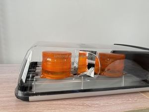 Barra de luz de camión de advertencia <span class=keywords><strong>LED</strong></span> de alta calidad de 58 pulgadas con cuatro balizas <span class=keywords><strong>LED</strong></span> en el interior de doble voltaje DC12V 24V ámbar o transparente TBD6882 - Product Image 2