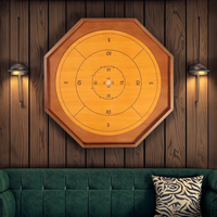 Jeu de société à crokinole classique de 27 pouces, idéal pour les familles, les amis, la dextérité et la surface de jeu pour deux joueurs de 22 pouces