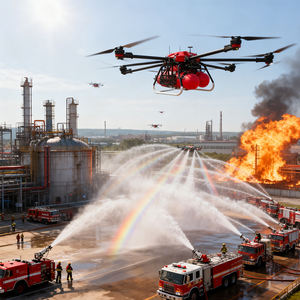 Dron de Extinción de Incendios sin Escobillas de Alta Capacidad de Carga NJ-MAS-FX1 para Edificios de Gran Altura, Capacidad de Extinción de 100 kg, Duración de Más de 40 Minutos - Product Image 5