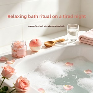 <span class=keywords><strong>Sel</strong></span> de Bain à la Lavande et aux Huiles Essentielles Naturelles, Bain Minéral Apaisant pour les Muscles, Soulagement du Stress et Amélioration du Sommeil - Product Image 2