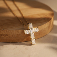 Collier pendentif en moissanite classique Rinntin SMON12, design élégant à coupe baguette, argent sterling 925, bijoux fins pour femmes