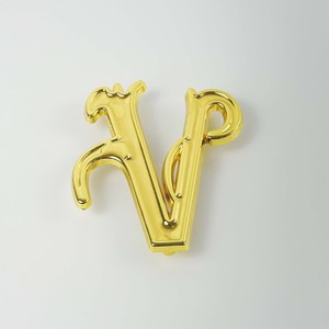 Poignée en alliage de zinc en forme de V plaquée or Chao Guanxing, pièce décorative pour meubles GX 48 - Product Image 1