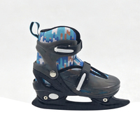 Patins à glace synthétiques réglables pour enfants, pour le patinage artistique et la vitesse sur glace, pour débutants