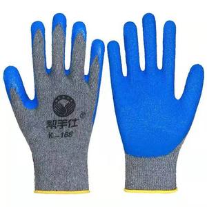 Gants de travail en caoutchouc texturé antidérapants pour l'industrie de la construction, l'agriculture, la construction navale, les porteurs, 10 aiguilles - Product Image 3