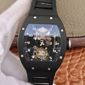 High-quality Rose Gold Skeleton <b>Automatic</b> Watch With Black Rubber Strap - Product Image 3