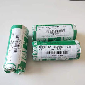 Joint d'étanchéité rotatif à double lèvre métrique NQK 20x35x8, roulements en caoutchouc noir longue durée 20*35*8 - Product Image 2