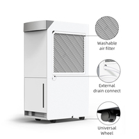 Deshumidificadores Refrigerantes R290 de Alta Calidad con Compresor de Bajo Consumo, Drenaje Continuo y Filtro Lavable