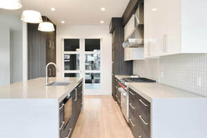 Meubles de cuisine contemporains et écologiques CANA sur mesure, multifonctionnels, garantie 3 ans, prix usine, ensemble d'armoires pour appartement - Product Image 5