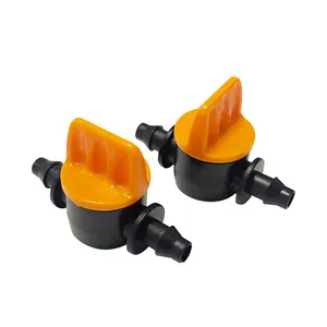 1/4 "tubo Mini valvola 4/7 MM Controller del tubo adattatore spinato agricoltura Micro irrigazione a goccia raccordi del sistema di irrigazione