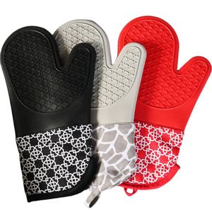 Gants en silicone pour la cuisson, le four et le <span class=keywords><strong>barbecue</strong></span> résistants à la <span class=keywords><strong>chaleur</strong></span> - Product Image 5