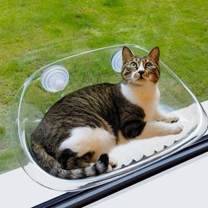 Hamaca Transparente Inalámbrica para Gatos, Cama para Ventana, Estantes y Asientos para Gatos para Pared y Ventana - Product Image 1