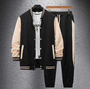 Veste de sport pour <span class=keywords><strong>homme</strong></span> <span class=keywords><strong>style</strong></span> <span class=keywords><strong>vintage</strong></span> professionnel, personnalisée, col montant, design brodé, ceinture à lettres, printemps - Product Image 2