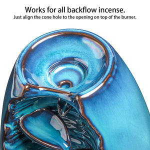 Home <strong>Back</strong> <strong>Flow</strong> <strong>Incense</strong> Holder <strong>Incense</strong> Ash Catcher, Ceramic Waterfall Backflow <strong>Incense</strong> <strong>Burner</strong> - Product Image 4