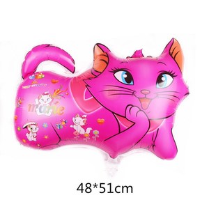 Nguồn cung cấp bên bé tắm trang trí khinh khí cầu đồ chơi trẻ em phim hoạt hình Marie mèo chủ đề lá bóng cô gái sinh nhật DHL UPS EMS không khí - Product Image 5