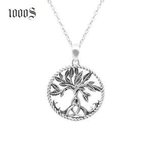 Trendy New Arrivals 925 Sterling Silver Pendant Tree Shape Charm for Women Jewelry Gift