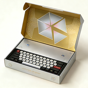 Caja Personalizada GoTop para Teclado Mecánico con Estampado en Lámina Dorada, UV Selectivo, Laminado Mate y Forro <span class=keywords><strong>de</strong></span> EVA <span class=keywords><strong>de</strong></span> Precisión - Product Image 3