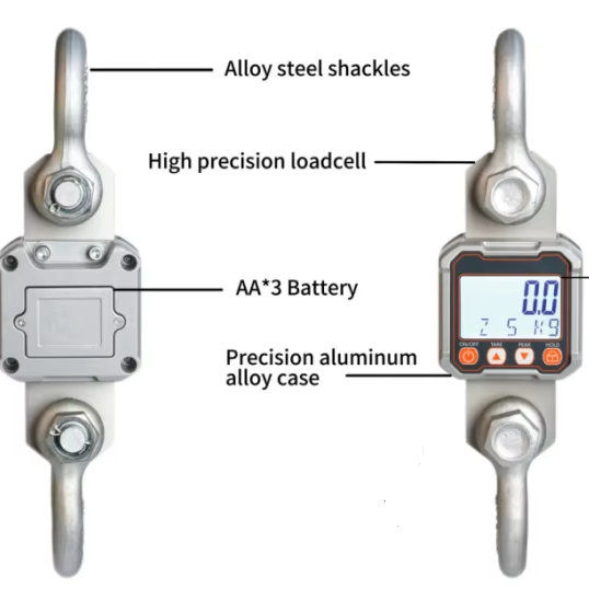 1-3T 5T 10T Electronic  Digital Crane Scale with bluetooth Function
