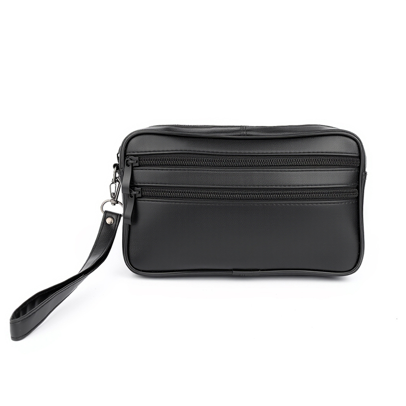 Genuine Leather Tote Bag with Zipper