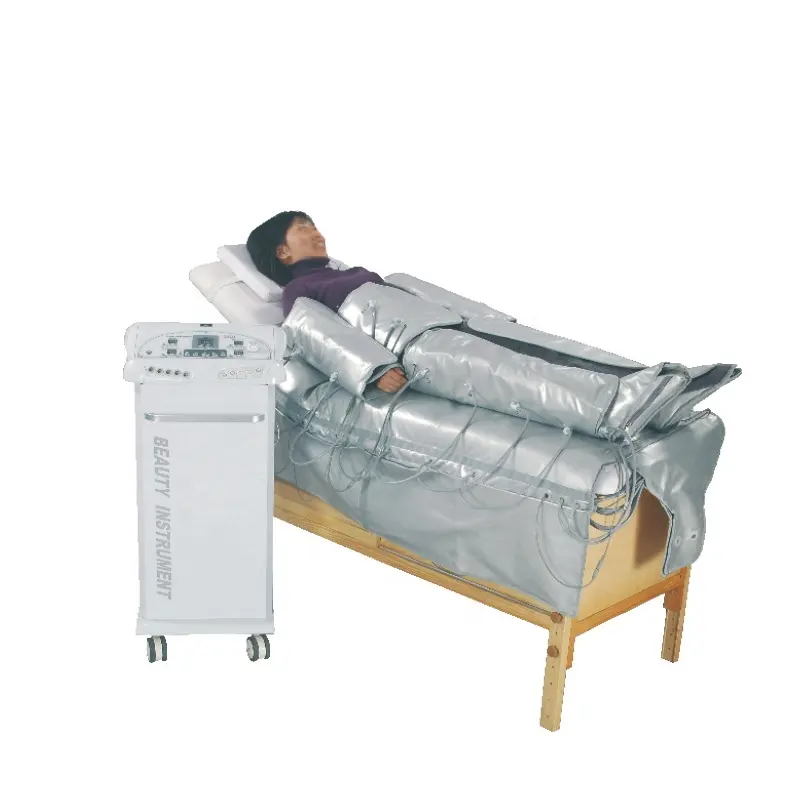 24 sacs à air pressothérapie machine de drainage lymphatique 3 en 1 EMS massage par pression d'air infrarouge corps jambes amincissant réduction de la cellulite