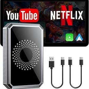 Adaptateur CarPlay BY971 6,5 pouces pour entrée vidéo, clé TV de voiture 3-en-1, ajustement universel - Product Image 5