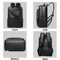 Sac à dos pour ordinateur portable T596, nouveau modèle, 15 pouces, imperméable, en PU, pour hommes, décontracté, pour les voyages, sac à dos quotidien portable pour étudiants