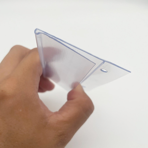 Porte-étiquette de prix suspendu en PVC transparent, style boucle, pour merchandising en magasin, support d'étiquette de produit pour crochet de présentation, en plastique transparent - Product Image 5