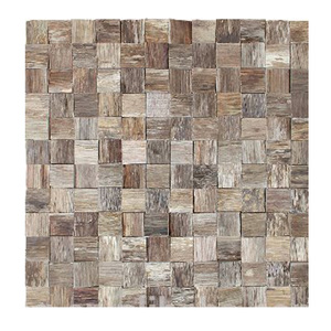 Pannello di decorazione murale 3 d <span class=keywords><strong>Design</strong></span> irregolare pannello mosaico in legno massello effetto 3d - Product Image 1